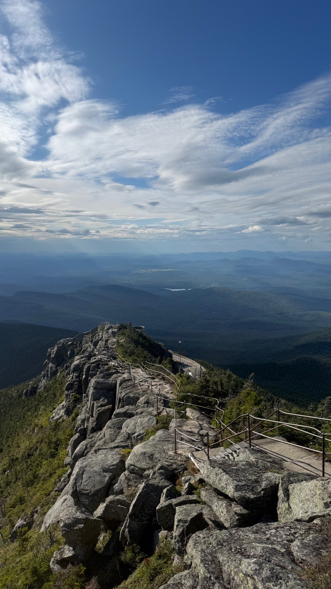 View from the Whiteface Mountain summit over the Adirondack High Peaks